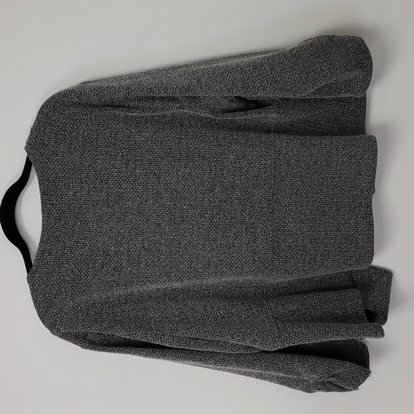 Maurices No Button Cardigan Jacket Black & White Peplum 3/4 Sleeve Plus 4 EUC - Picture 3 of 13